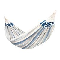 Hängematte Kingsize Hammock Outdoor Blau/Weiß - Blau/Weiß, KONVENTIONELL, Textil (180/400cm) - La Siesta
