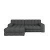 Kutna Garnitura Karl - crna/antracit, Moderno, tekstil/plastika (169/287cm) - Modern Living
