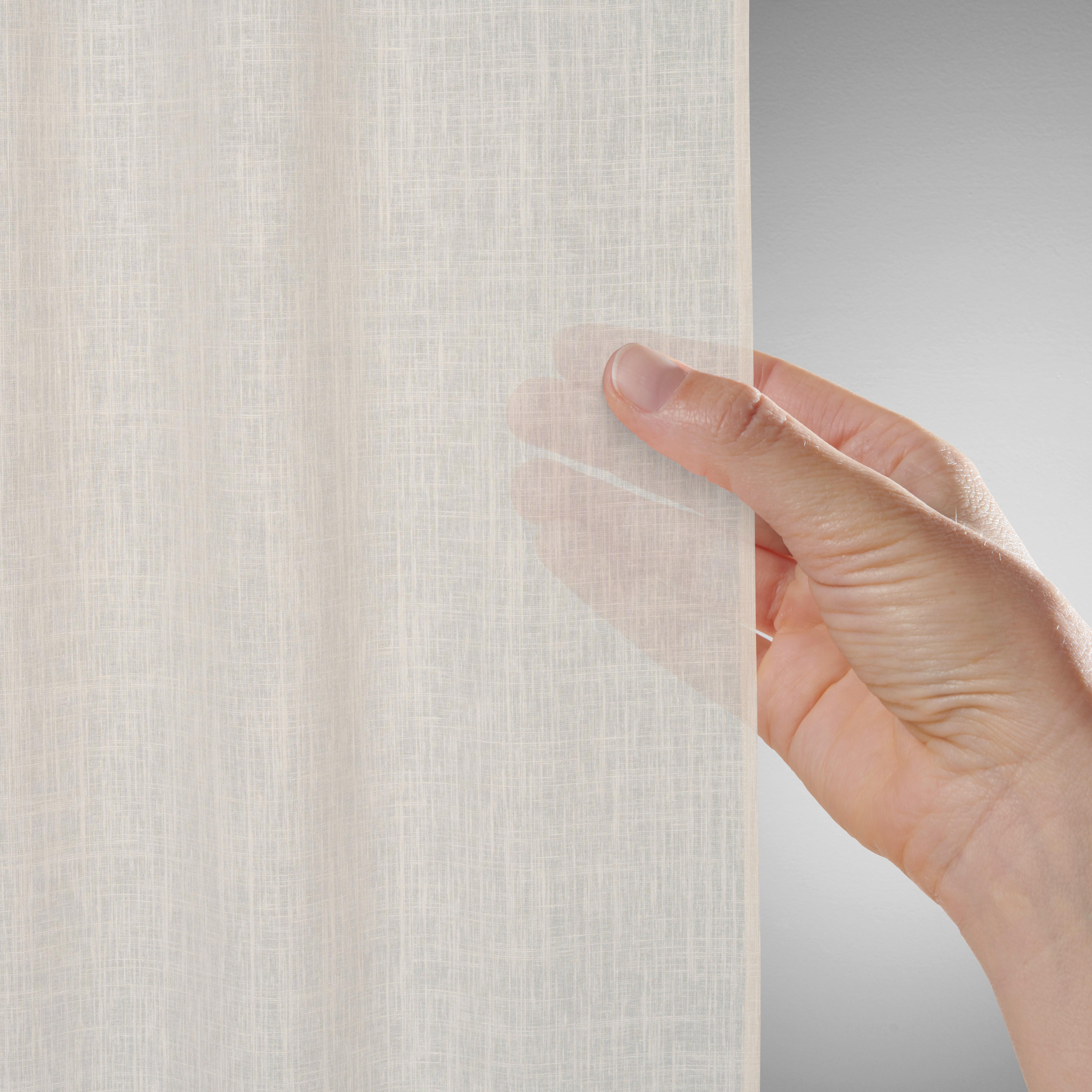 GARDINLÄNGD LINA - sandfärgad, textil (140/255cm) - Premium Living