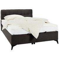 Box Krevet Magic - sivo-smeđa/crna, Konvencionalno, drvni materijal/tekstil (140/200cm) - Modern Living