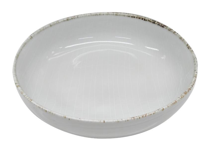 TALERZ DO ZUPY BERGEN - beżowy, Design, ceramika (22cm) - Landscape