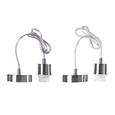 Schnurpendel ANCONA max. 60 Watt - Nickelfarben, Kunststoff/Metall (120cm) Schnurpendel ANCONA max. 60 Watt - Nickelfarben, Kunststoff/Metall (120cm)