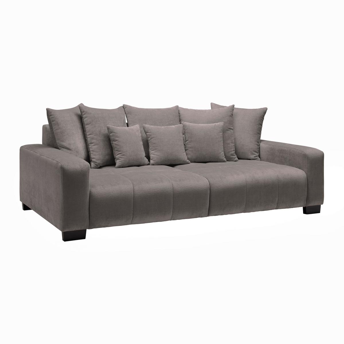 Bigsofa Matteo Grau - Schwarz/Grau, MODERN, Holz (246/93/124cm) - Based