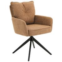 KRZESŁO Z PODŁOKIETNIKAMI BIG JOE -EXKLUSIV- - czarny/pomarańczowy, Design, metal/tkanina (61/90/67cm) - Novel