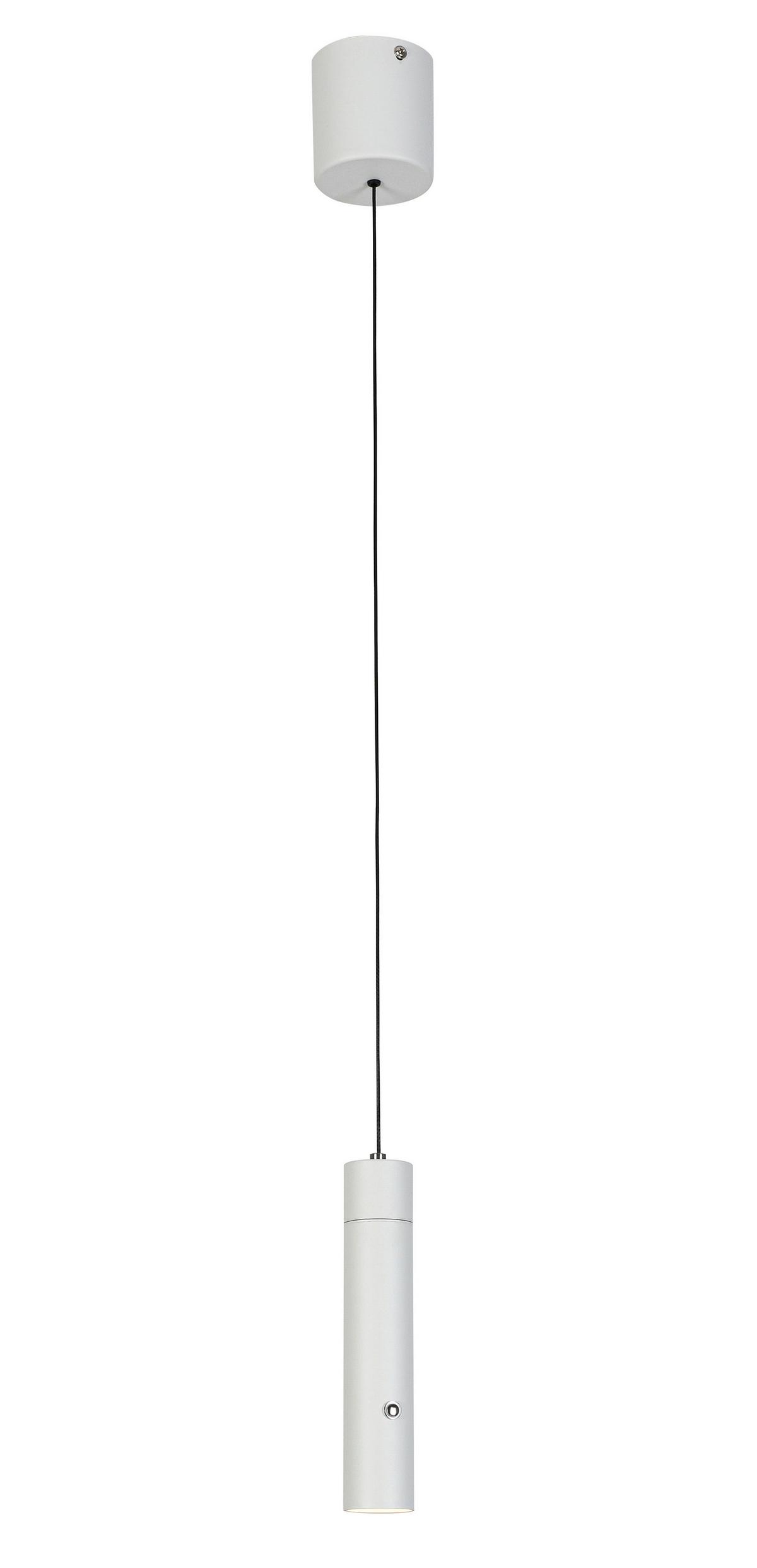Viseča Svetilka Suso - bela, Moderno, kovina/umetna masa (3,8/3,8/150cm) - Mömax