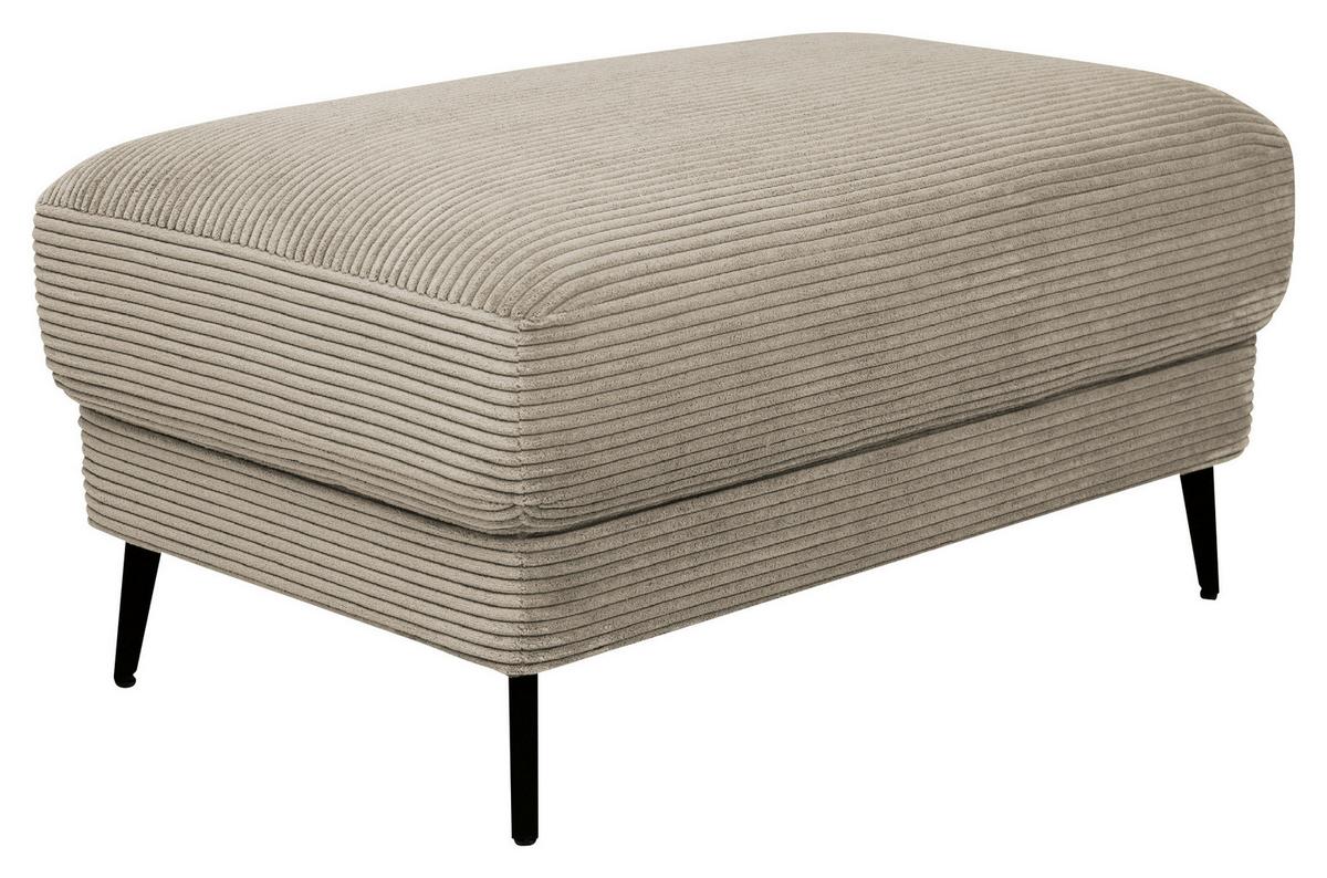 Tabure Cora - bež-siva, Moderno, tekstil/metal (92/46/60cm) - Mömax