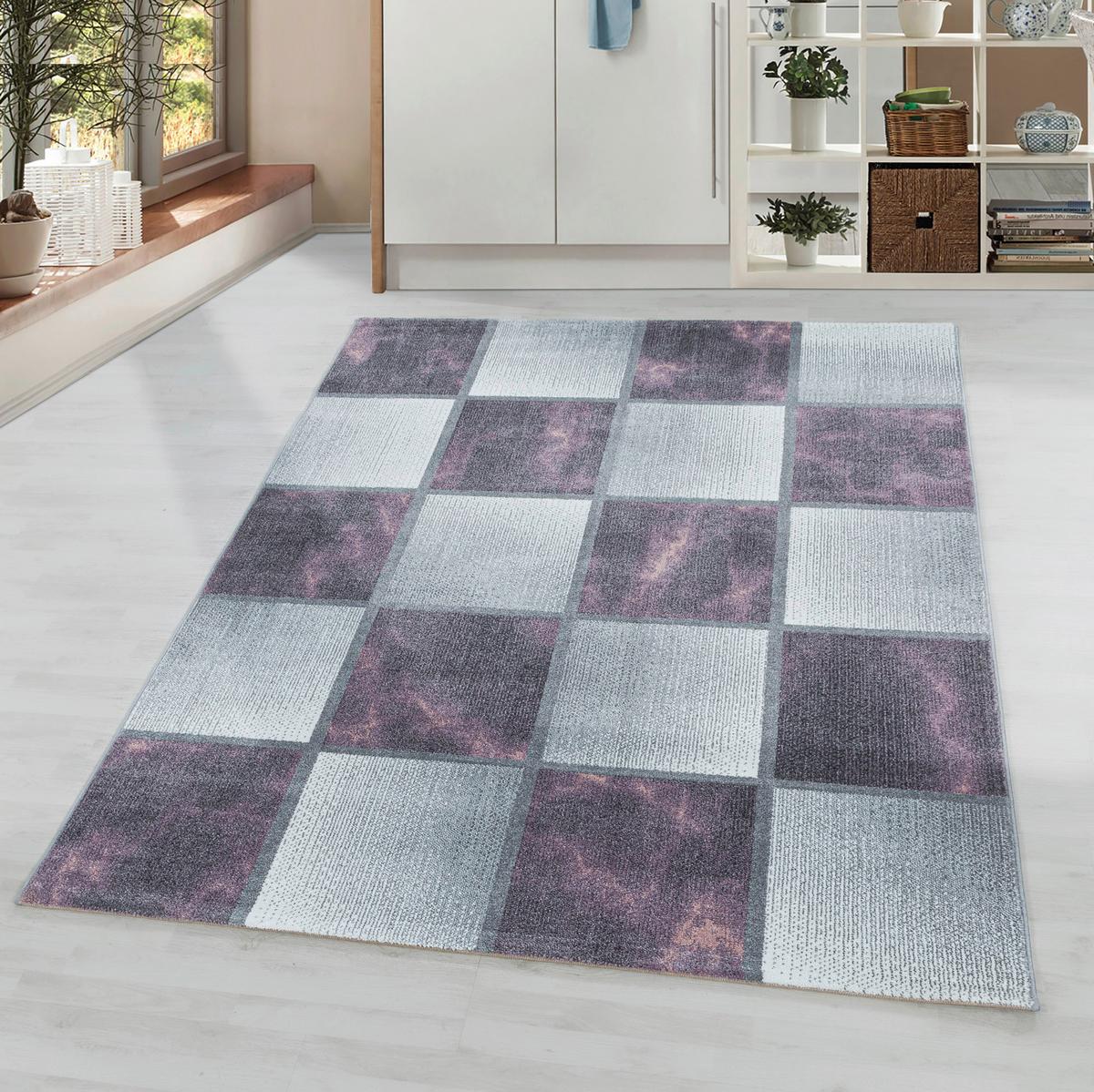 Webteppich Ottawa Lila ca. 80x250cm - Lila, Design, Textil (80/250cm) - Novel