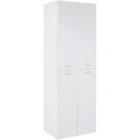 Dulap pentru pantofi Elan - alb, Modern, material pe bază de lemn (70/200/36.6cm) - Modern Living