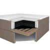 BOXSÄNG MONZA - brun/ekfärgad, Modern, trä/textil (160/200cm) - Bessagi Home