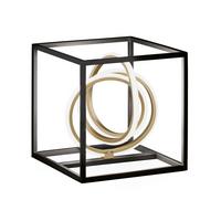 LAMPA STOŁOWA LED 50413 - czarny, Design, metal (25,00/25,00/25,50cm) - Fischer & Honsel