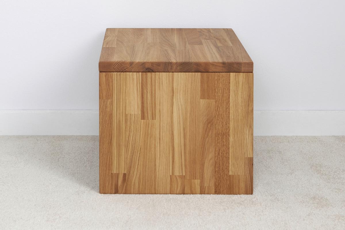 Nočna Omarica Harry, Hrast, Masivna - naravne barve, Moderno, les (42/37/32cm) - MID.YOU