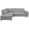 Kutna Garnitura Lugo - siva, Moderno, drvo/metal (205/98/266cm) - Modern Living