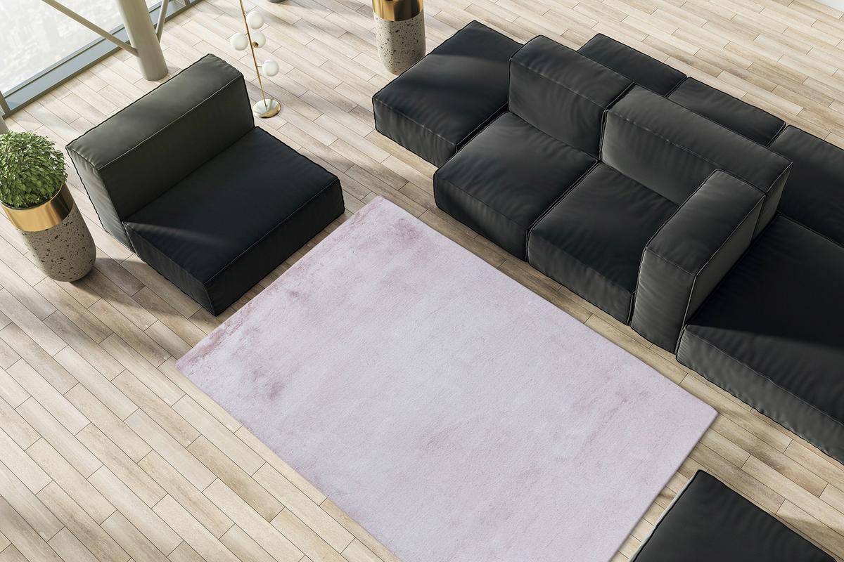 Hochflorteppich Saika 100 - Weiss/Rosa, Konventionell, Textil (80/150cm) - Kayoom