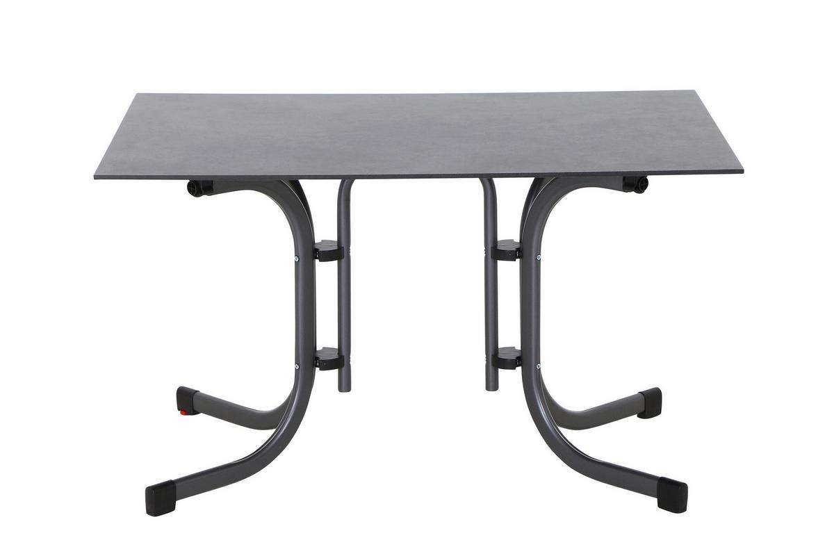 GARTENKLAPPTISCH K95702 - Anthrazit, KONVENTIONELL, Holzwerkstoff/Kunststoff (120/80/71cm) - Siena Garden