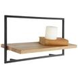 Raft De Perete Alia - negru/culoare lemn acacia, Modern, lemn/metal (65/35/25cm) - Modern Living Raft De Perete Alia - negru/culoare lemn acacia, Modern, lemn/metal (65/35/25cm) - Modern Living