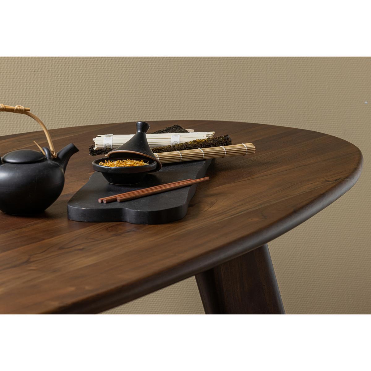 Esstisch Roundly Holz - Walnussfarben, MODERN, Holz (200/100/76cm) - Livetastic