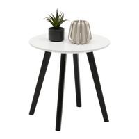 Beistelltisch Wave in Schwarz/Weiß - Schwarz/Weiß, MODERN, Holz/Holzwerkstoff (40/40/40cm) - Mömax