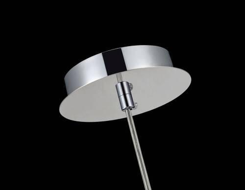 Pendelleuchte Fermi Nickelfarben max. 60 Watt - Transparent/Nickelfarben, Trend, Glas/Metall (20/20/17,5cm) - MAYTONI