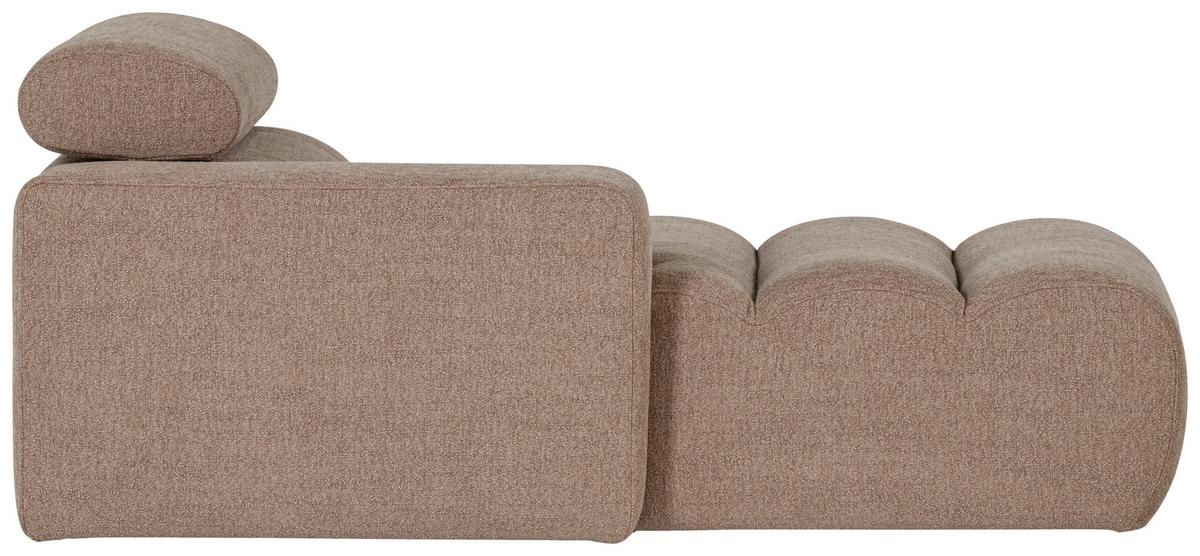 Sofaelement Novi Taupe B: 109cm - Taupe/Schwarz, Design, Kunststoff/Textil (109/86/173cm) - Livetastic