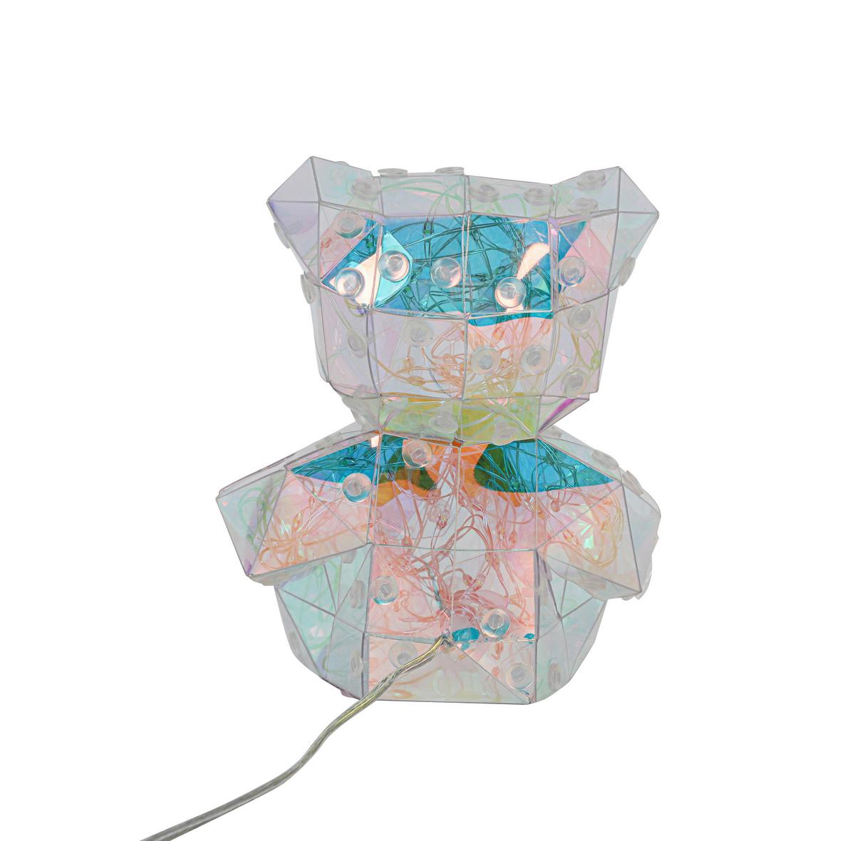 LED-Dekoleuchte Giga Pearl Effekt max. 1,6 Watt - Transparent/Rot, MODERN, Kunststoff (11/11,5/13,5cm) - Mömax