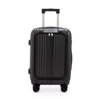 Utazóbőrönd Cabin - fekete, Konventionell, műanyag/textil (23,5/36/55cm) - Modern Living
