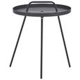 Gartenbeistelltisch Nizza aus Metall in Anthrazit - Anthrazit, MODERN, Metall (44/53cm) - Modern Living Gartenbeistelltisch Nizza aus Metall in Anthrazit - Anthrazit, MODERN, Metall (44/53cm) - Modern Living
