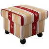 Hocker Torello Rot Mikrofaser - Wengefarben/Rot, KONVENTIONELL, Holz/Textil (56/46/56cm) - Livetastic