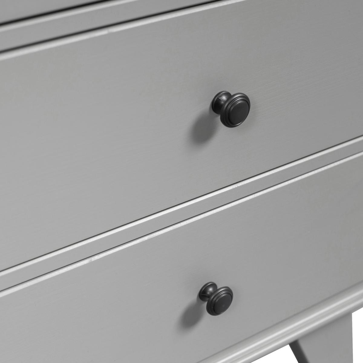 Drehtürenschrank Lily Grau - Schwarz/Grau, Basics, Holz/Metall (98/190/41cm) - MID.YOU