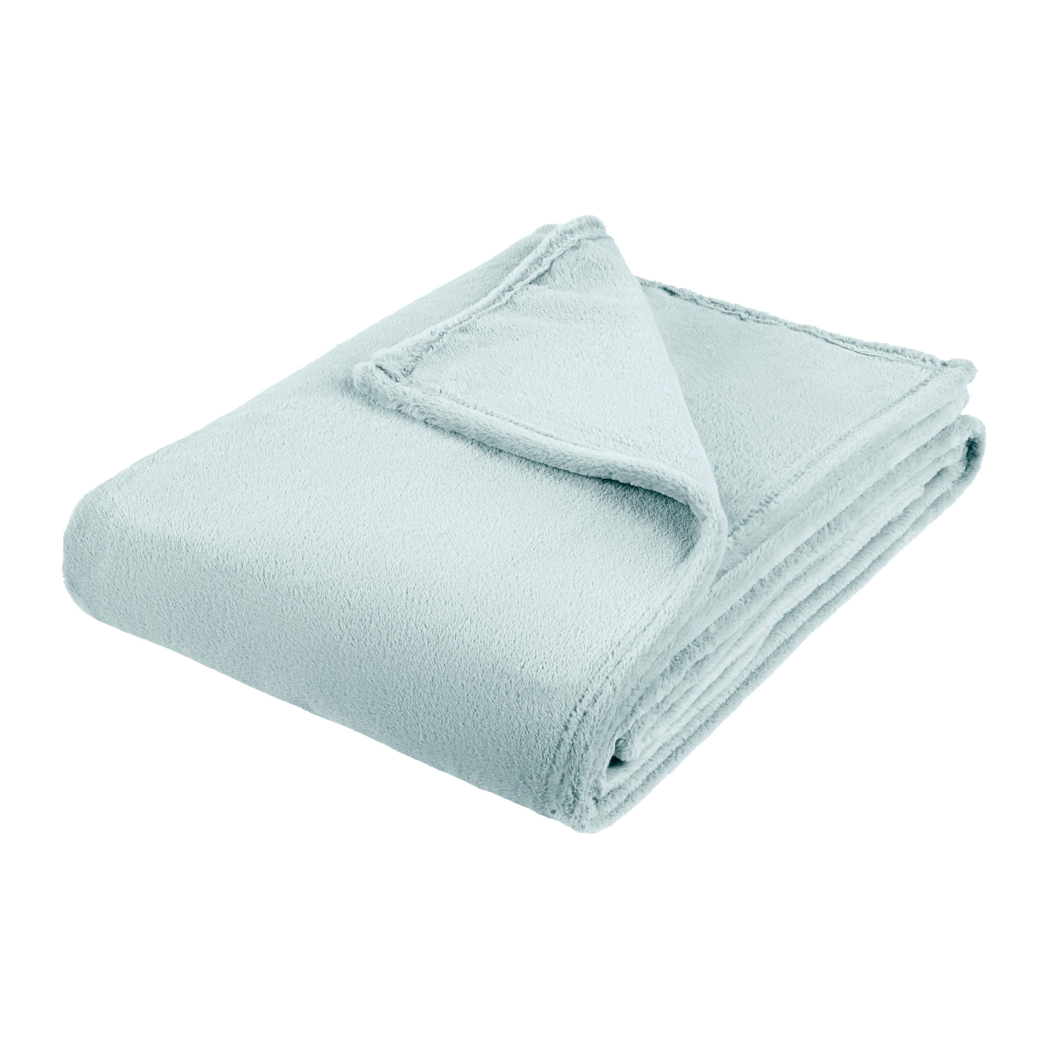 Decke Minki Hellblau ca. 150x200cm - Hellblau, Konventionell, Textil (150/200cm) - Mömax