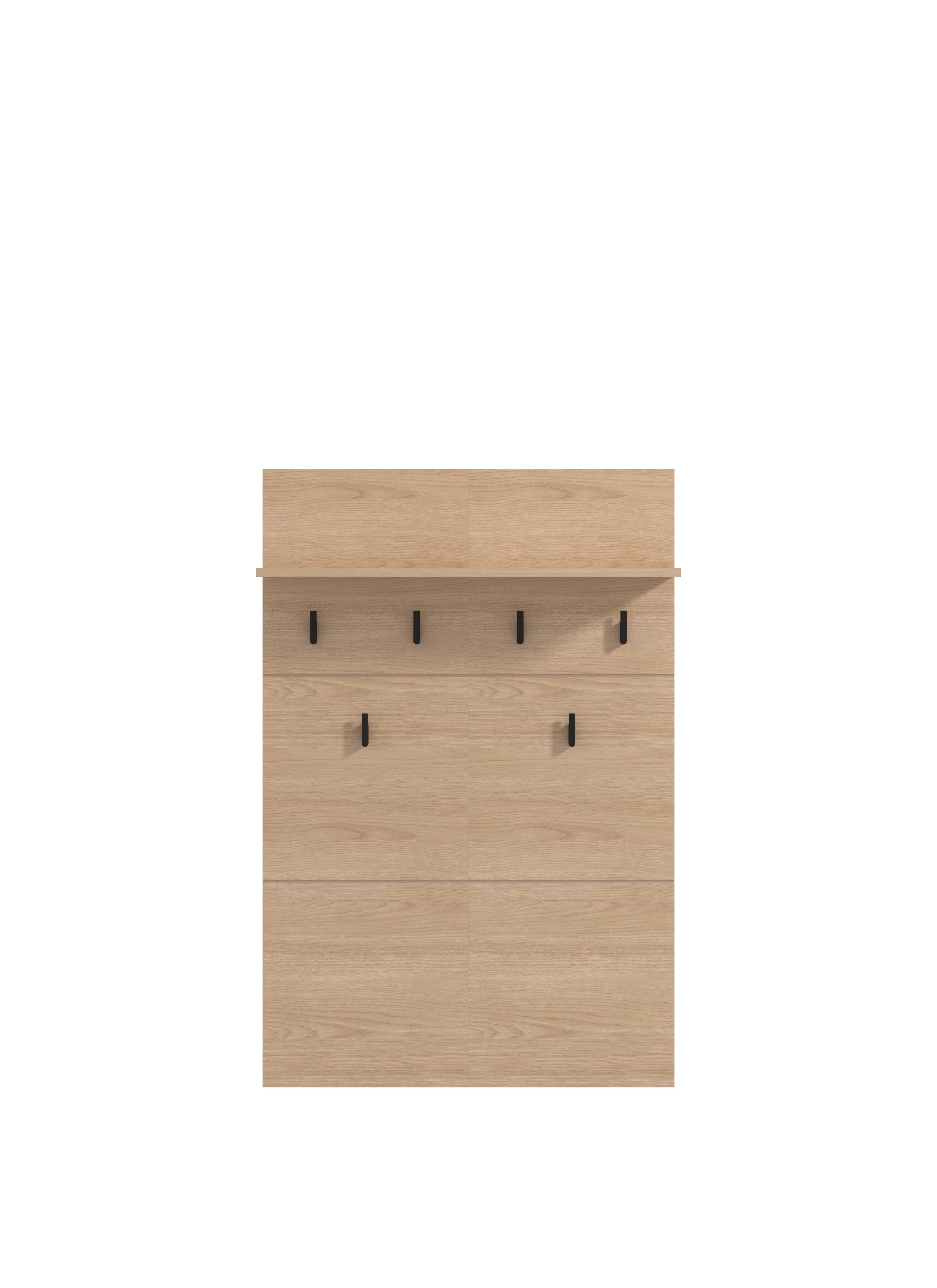 Előszobapanel Rathlin - tölgyfa színű, Modern, faalapú anyag (77/115/19,5cm)