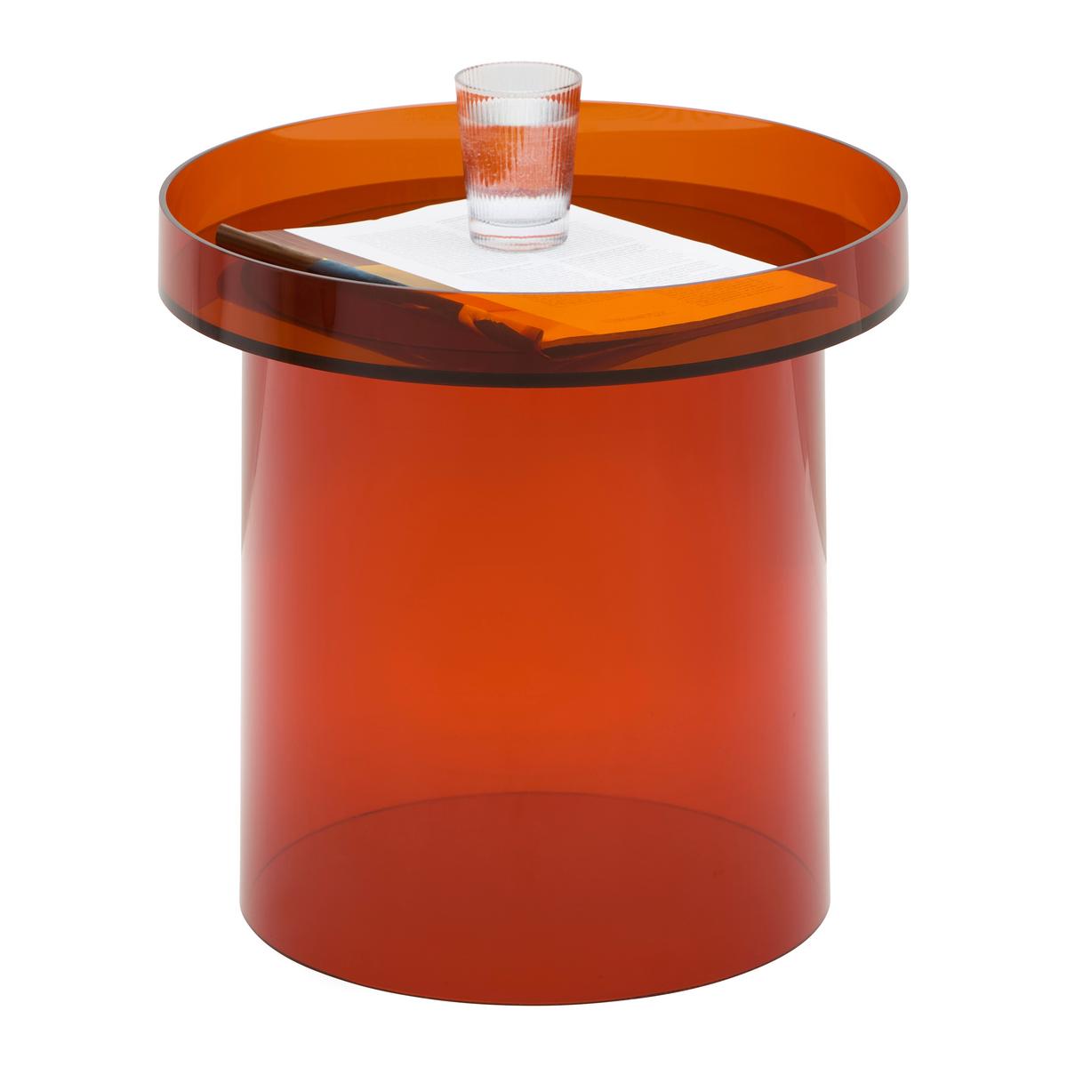 Beistelltisch Retro -Trend- - Bernsteinfarben, Lifestyle, Kunststoff (45/45/40cm) - Mömax