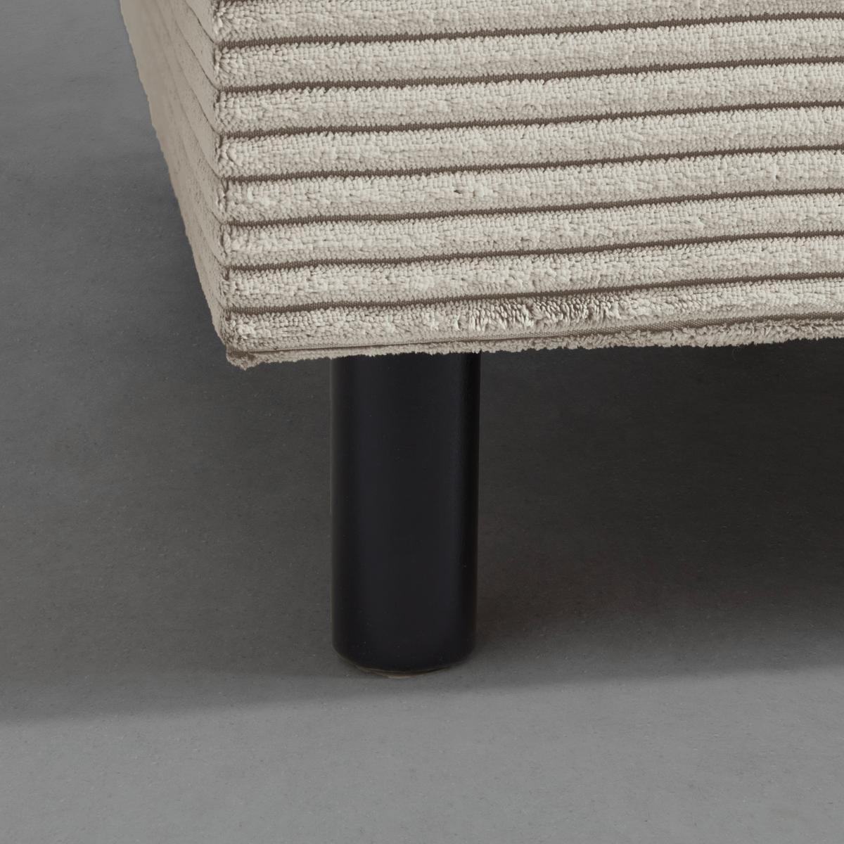 Liege Nova Beige - Beige/Schwarz, MODERN, Holz/Textil (145/62/85cm) - Mömax