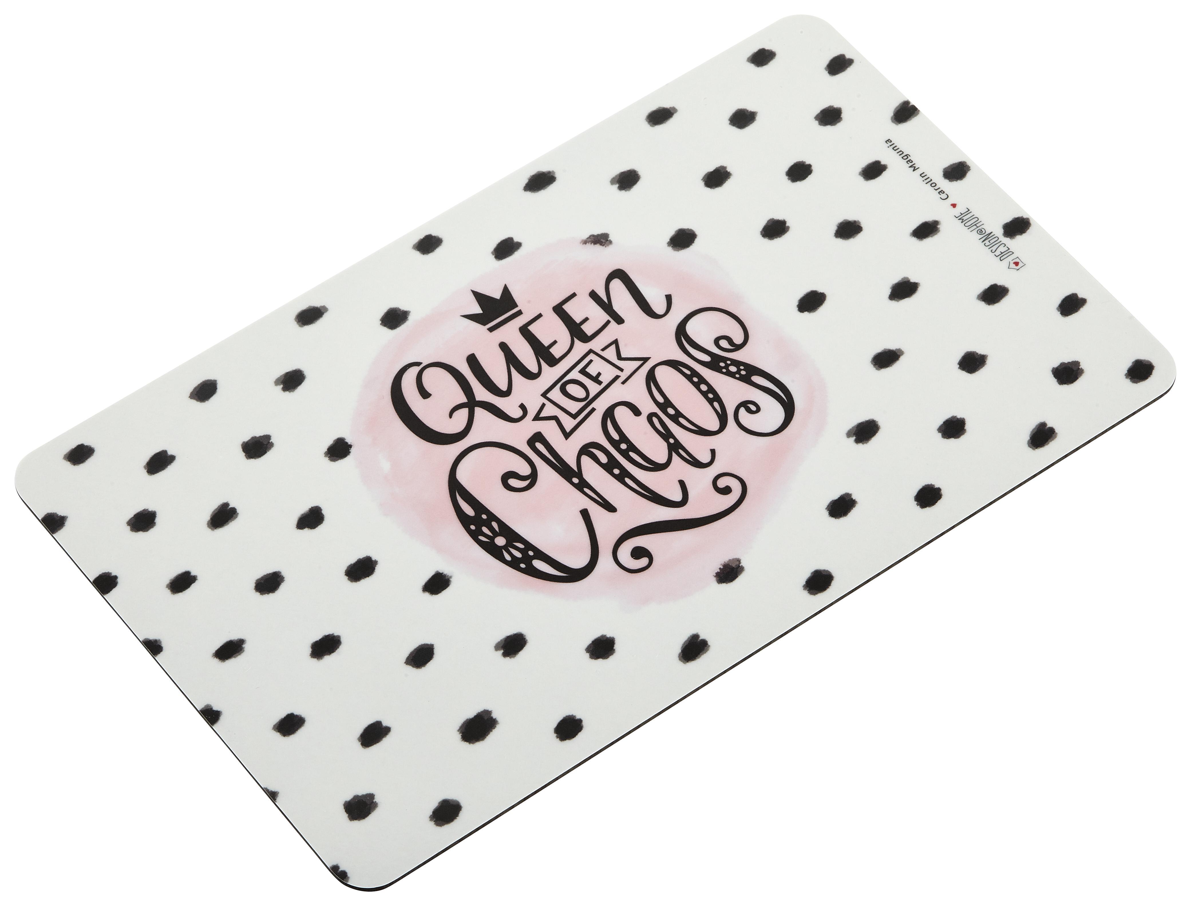 Schneidebrett Quenn of Chaos in Weiß - Rosa/Weiß, KONVENTIONELL, Kunststoff (23,5/14,3/1,5cm)