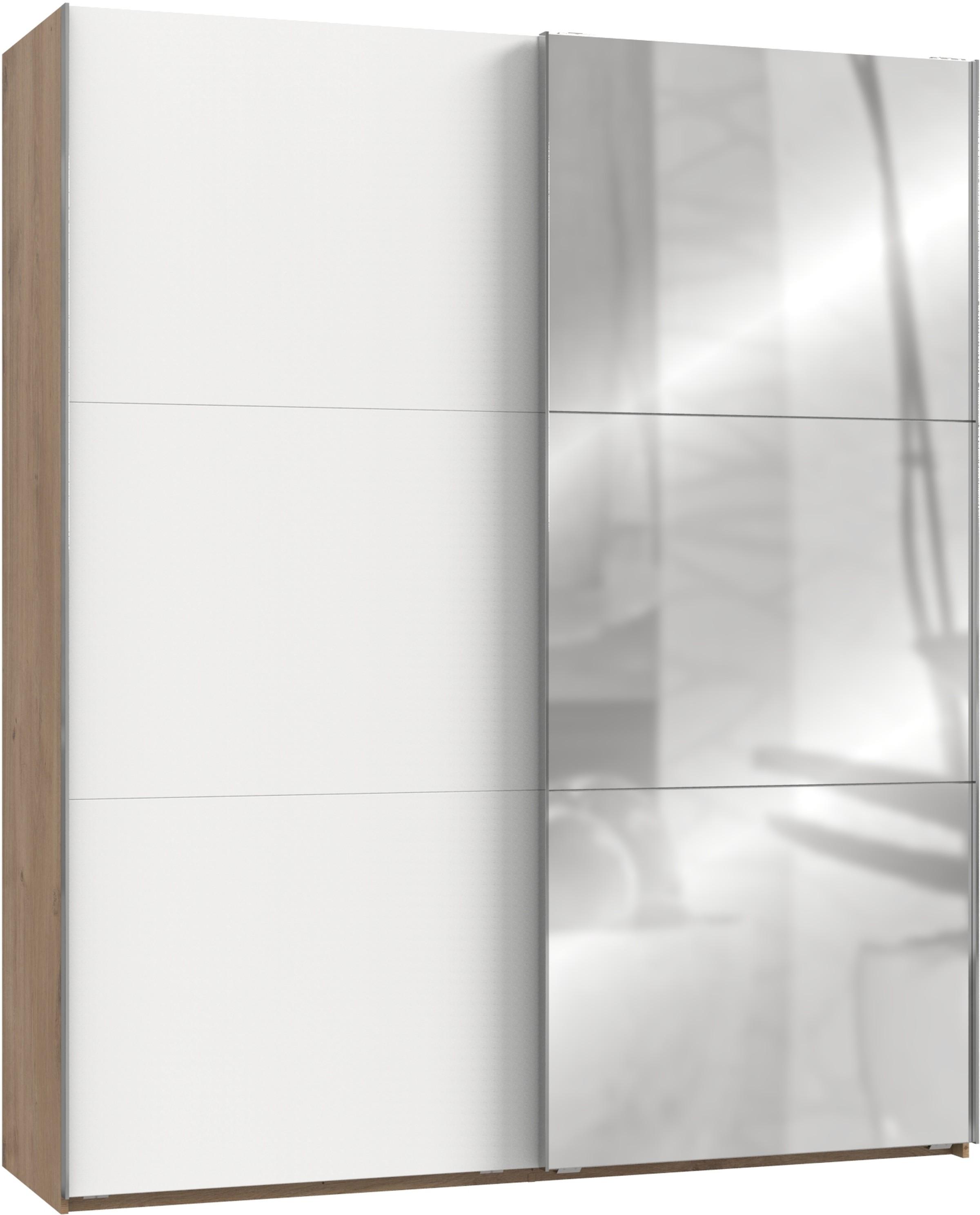 Ormar S Kliznim Vratima Level 36 A - bijela/boje hrasta, Moderno, drvni materijal/metal (200/236/65cm) - Modern Living