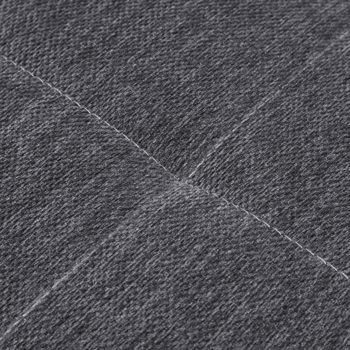 Ecksofa Focus L Grau Chenille - Schwarz/Grau, KONVENTIONELL, Holz/Textil (167/256cm) - Based