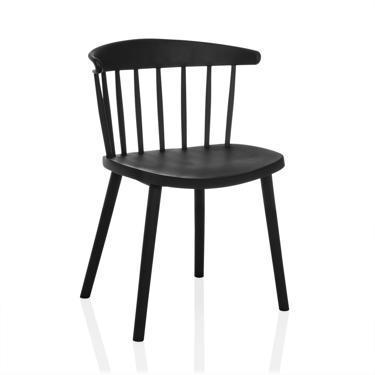 Konferenčni Stol Artifo Rib, Črna - črna, Moderno, umetna masa (53/75/45cm) - MID.YOU