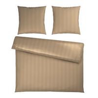 Bettwäsche Xenia Streif XXL Beige ca. 200x200cm - Beige, MODERN, Textil (200/200cm) - Premium Living