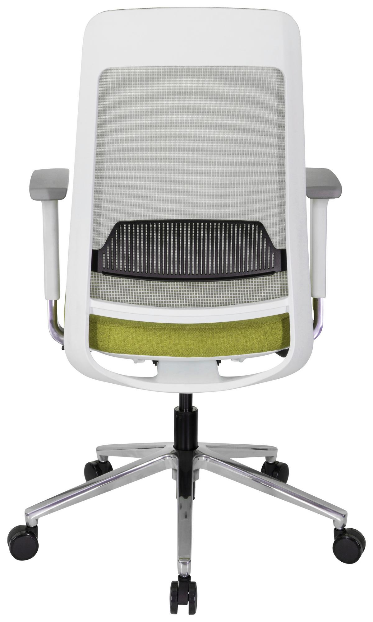 Pisarniški Stol Chiaro T1 White, Zelena, Siva - siva/zelena, Moderno, kovina/umetna masa (67/118/63cm) - MID.YOU