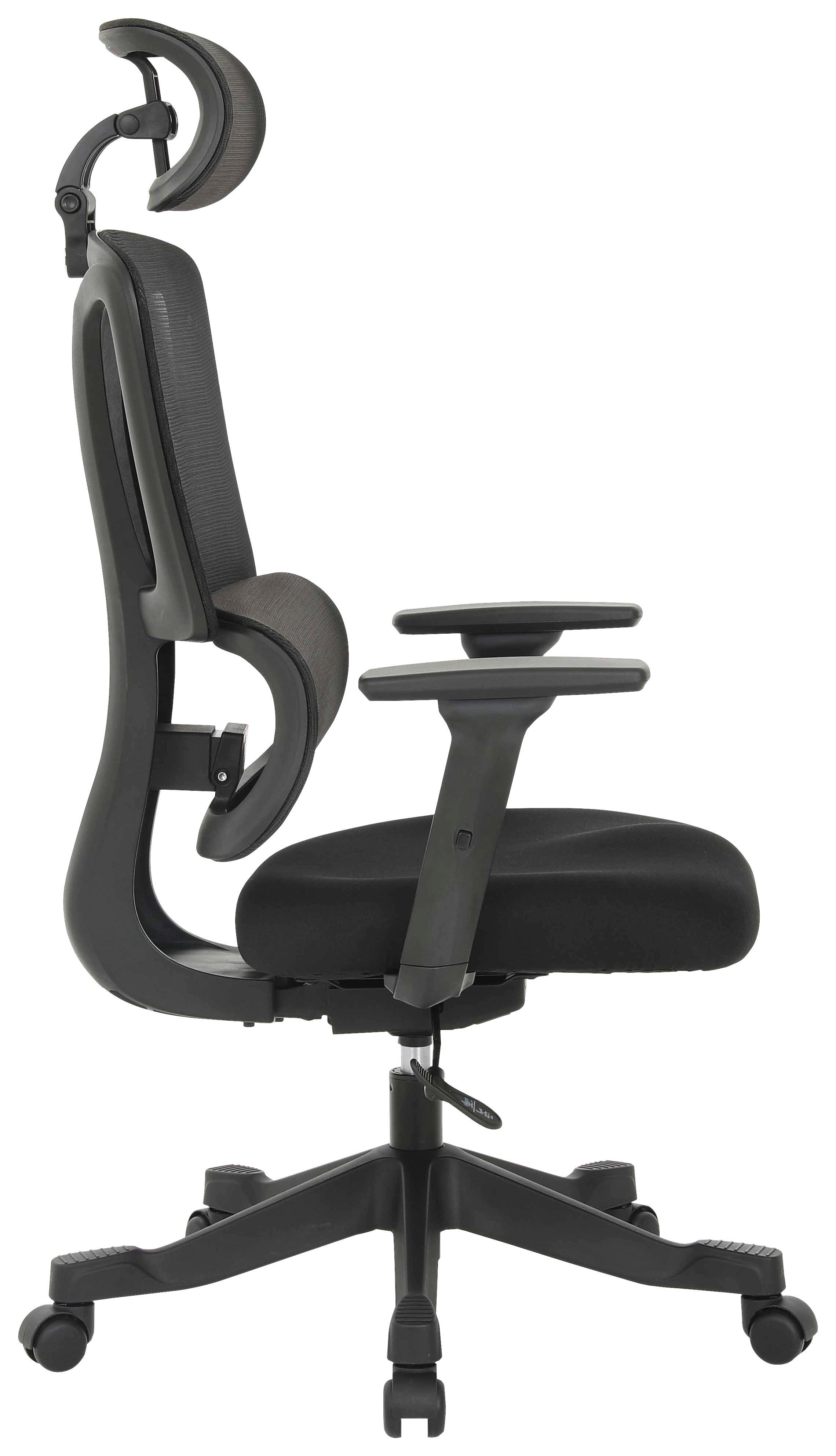 SNURRSTOL NOEMI - svart, Design, metall/trä (65/122-130/62cm) - Mömax