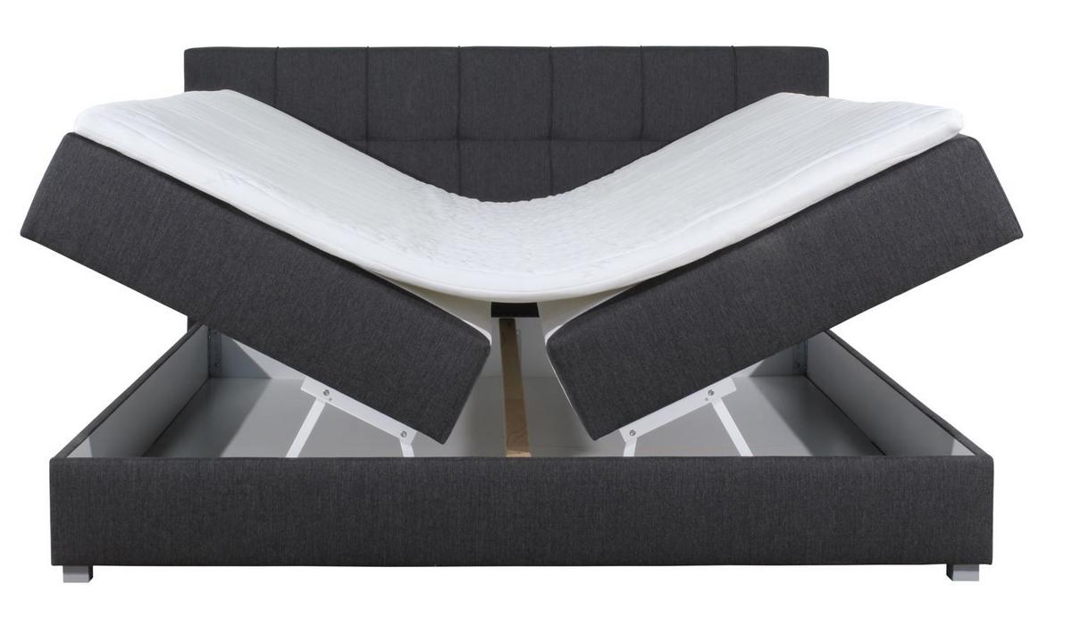 Box Krevet Winner - srebrne boje/antracit, Moderno, tekstil (180/200cm) - Modern Living