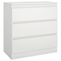 Komoda Mara 3 - bela, Konvencionalno, drvo (77/80/42cm) - Modern Living