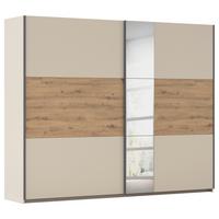 Schwebetürenschrank Ellmau Champagner/Eiche Artisan - Champagner/Eiche Artisan, KONVENTIONELL, Holzwerkstoff/Metall (261/210/59cm) - Premium Living