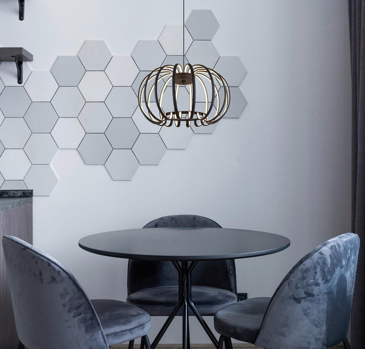 Led Svjetiljka Viseća 15946b Ribbon - bijela/crna, Design, metal/plastika (40/120cm) - Globo