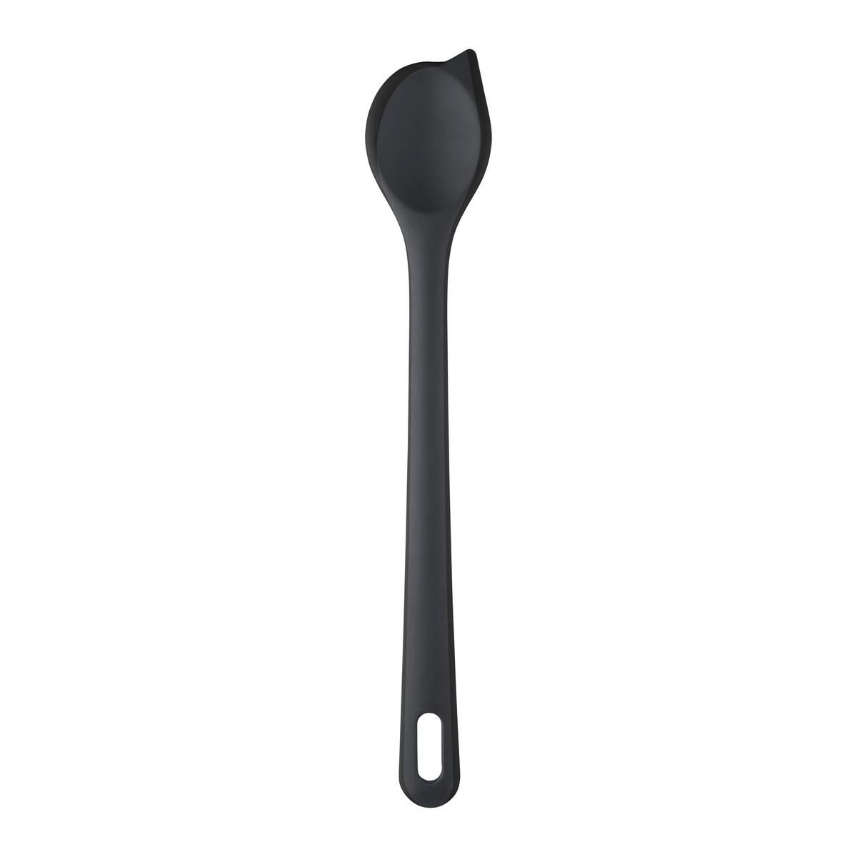 Lingură de gătit Kiki - gri închis, Konventionell, plastic (30cm) - Mömax