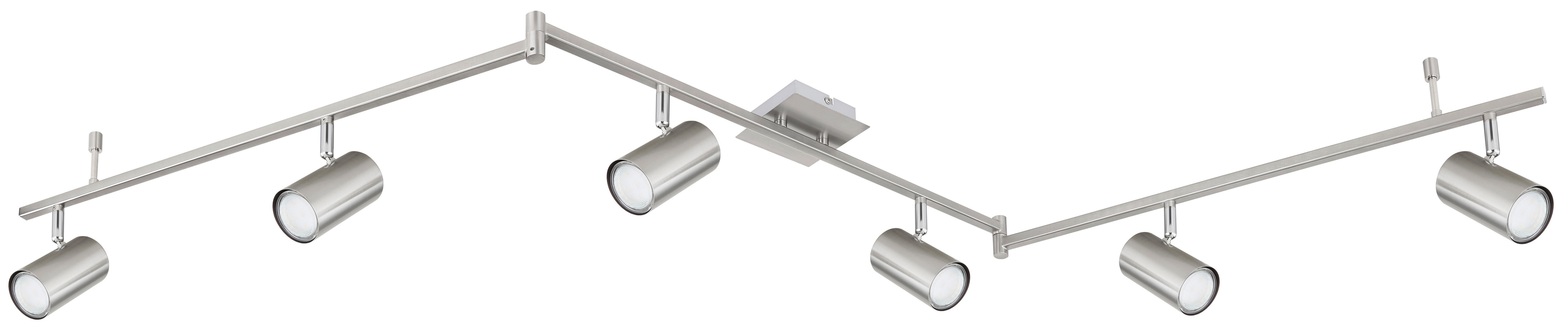 Strahler Robby in Nickelfarben max. 35 Watt - Design, Metall (180/10/18,5cm) - Globo