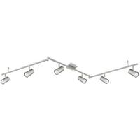 Strahler Robby in Nickelfarben max. 35 Watt - Design, Metall (180/10/18,5cm) - Globo