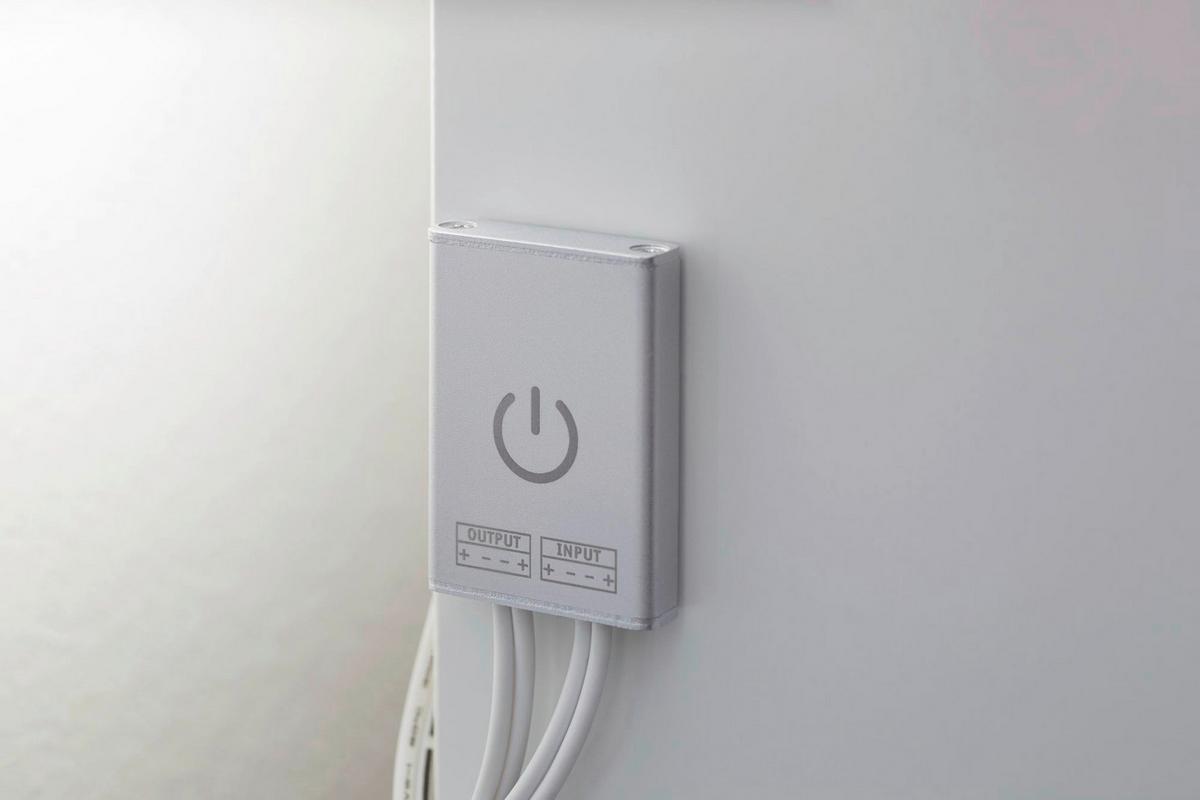 LED-Strip MaxLED Touch Switch Silberfarben max. 144 Watt - Silberfarben, Basics, Metall (4,3/0,85cm) - Paulmann