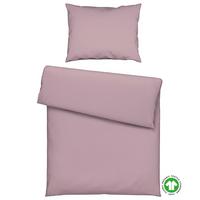 Bettwäsche Bio-Anna Uni Flieder ca. 140x200cm - Flieder, Natur, Textil (140/200cm) - ecoTree