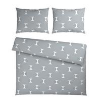 Bettwäsche Retro XXL Blau/Weiß ca. 200x220cm - Blau/Weiß, MODERN, Textil (200/220cm) - Mömax