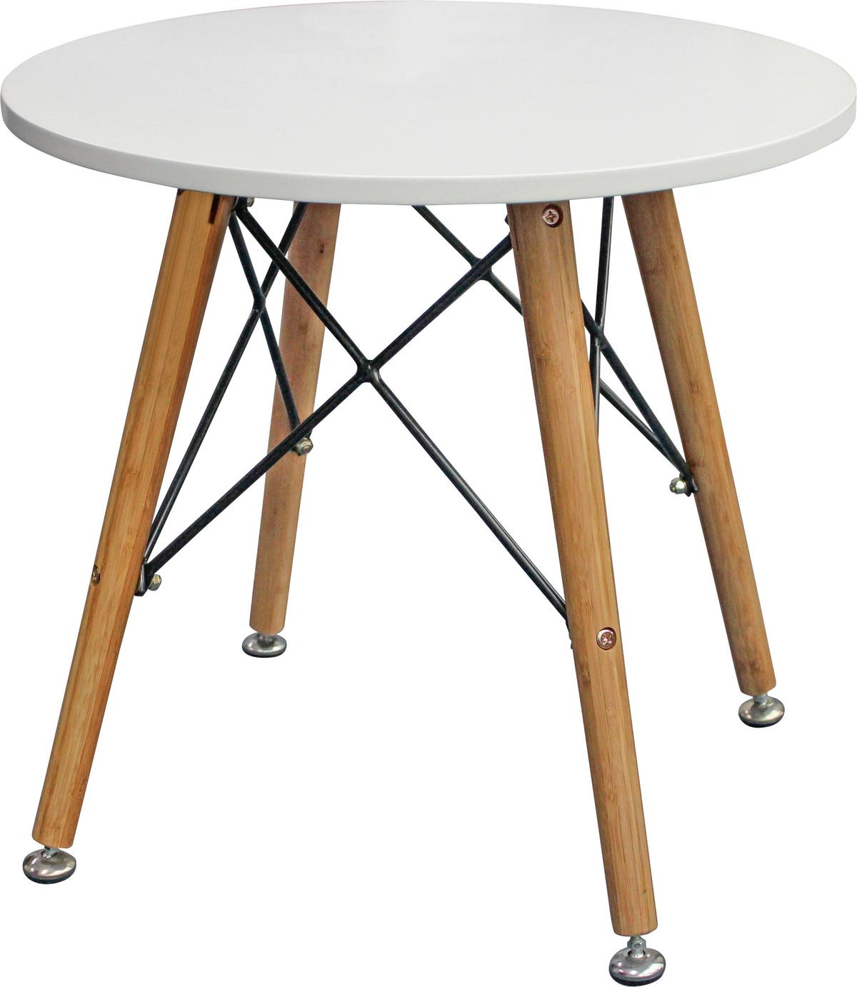 Beistelltisch in Weiß/Eichefarben - Eichefarben/Weiß, MODERN, Holz/Holzwerkstoff (50/45/50cm) - Mömax